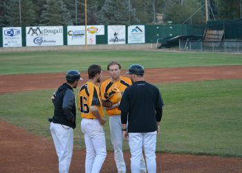 It was a bittersweet end to the Moose Jaw Miller Express’s season on Sunday night, as they fell to the Medicine Mavericks 14-7 in Game 3 of the Eastern Conference final. (Photo credit: Moose Jaw Miller Express/Facebook)