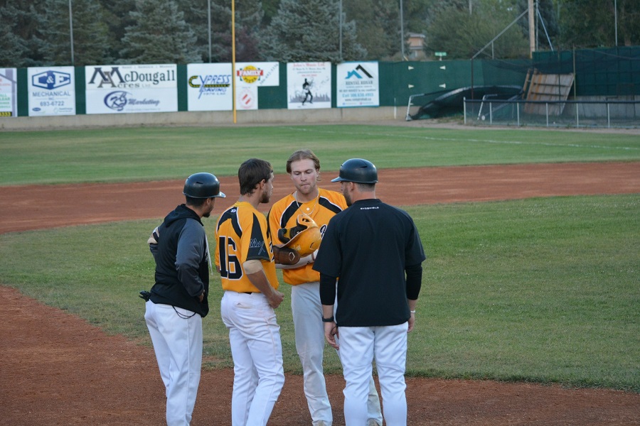 It was a bittersweet end to the Moose Jaw Miller Express’s season on Sunday night, as they fell to the Medicine Mavericks 14-7 in Game 3 of the Eastern Conference final. (Photo credit: Moose Jaw Miller Express/Facebook)